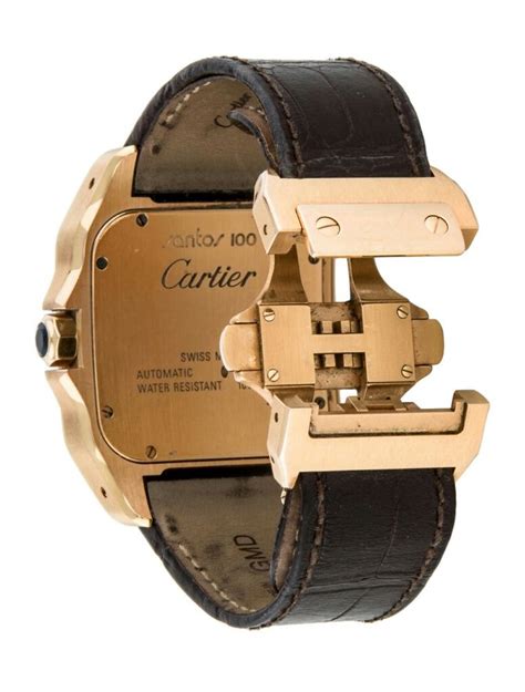 cartier santos 100 watch strap replacement|cartier santos strap replacement.